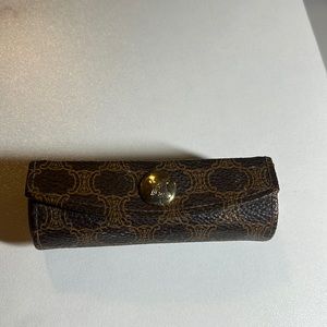 Celine triomphe canvas lipstick case